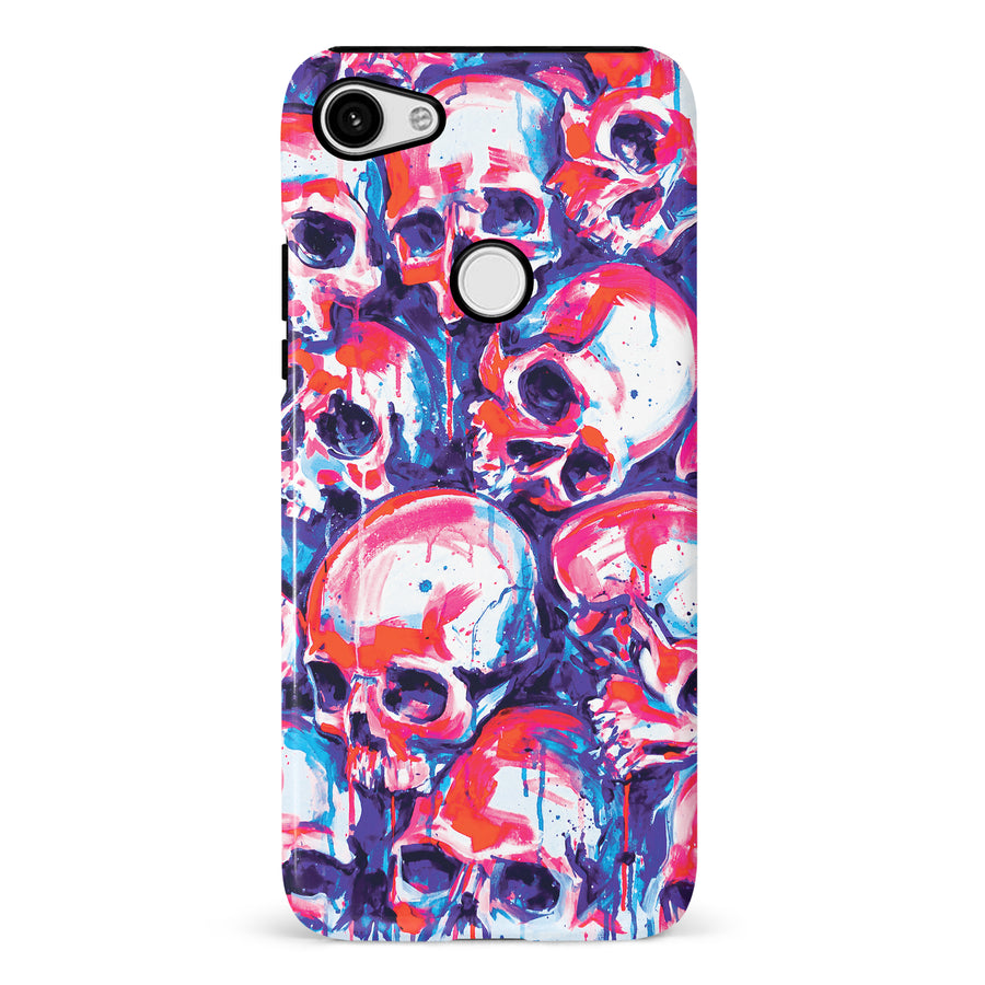 Google Pixel 3 XL Taytayski Neon Skulls Phone Case