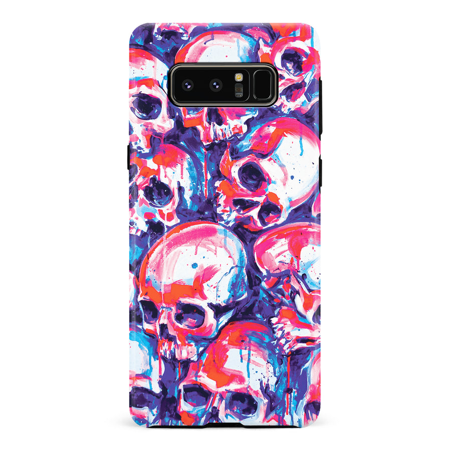 Samsung Galaxy Note 8 Taytayski Neon Skulls Phone Case