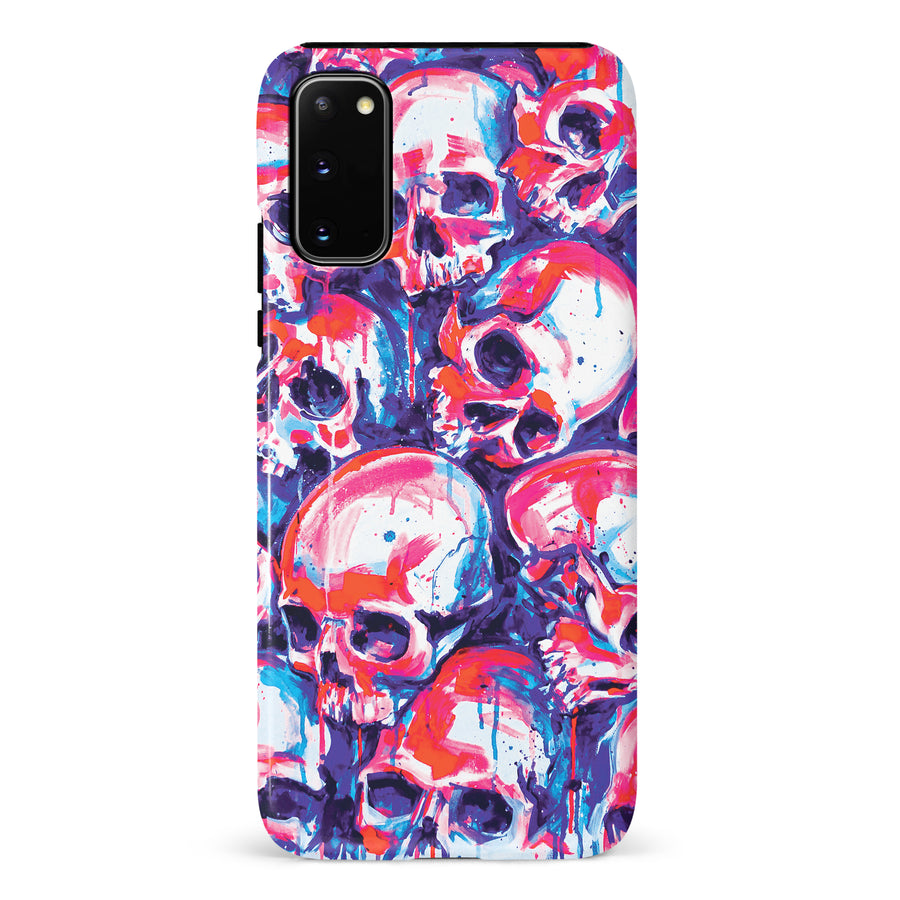 Samsung Galaxy S20 Taytayski Neon Skulls Phone Case