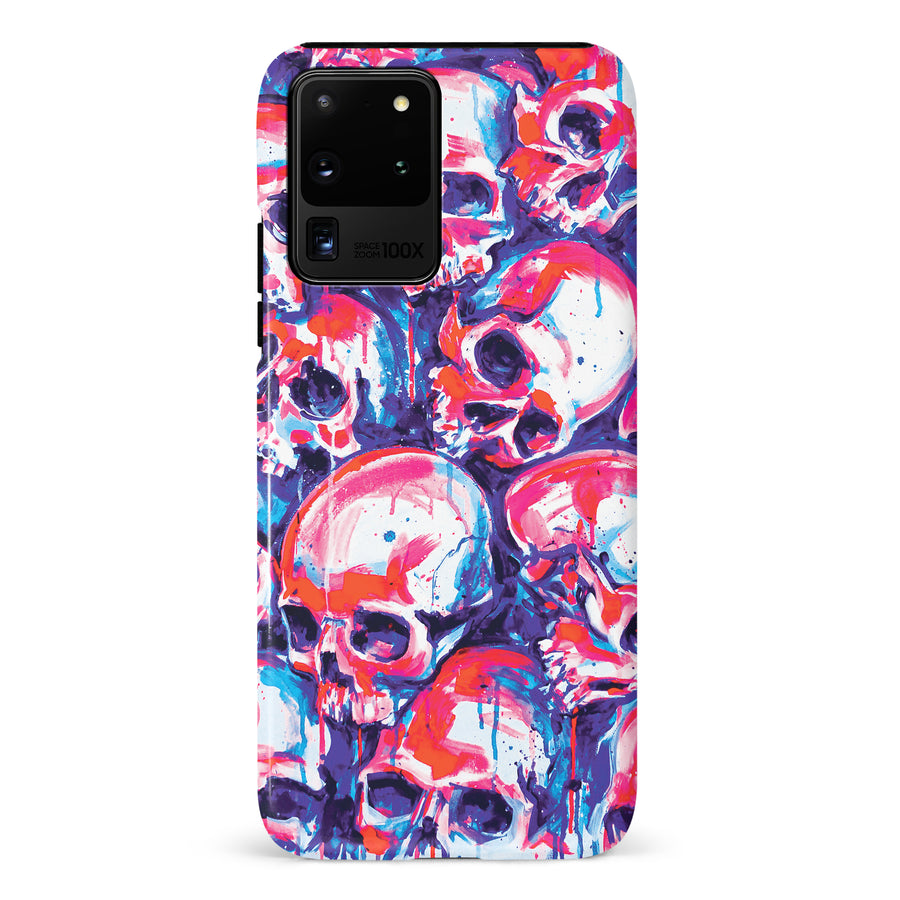 Samsung Galaxy S20 Ultra Taytayski Neon Skulls Phone Case