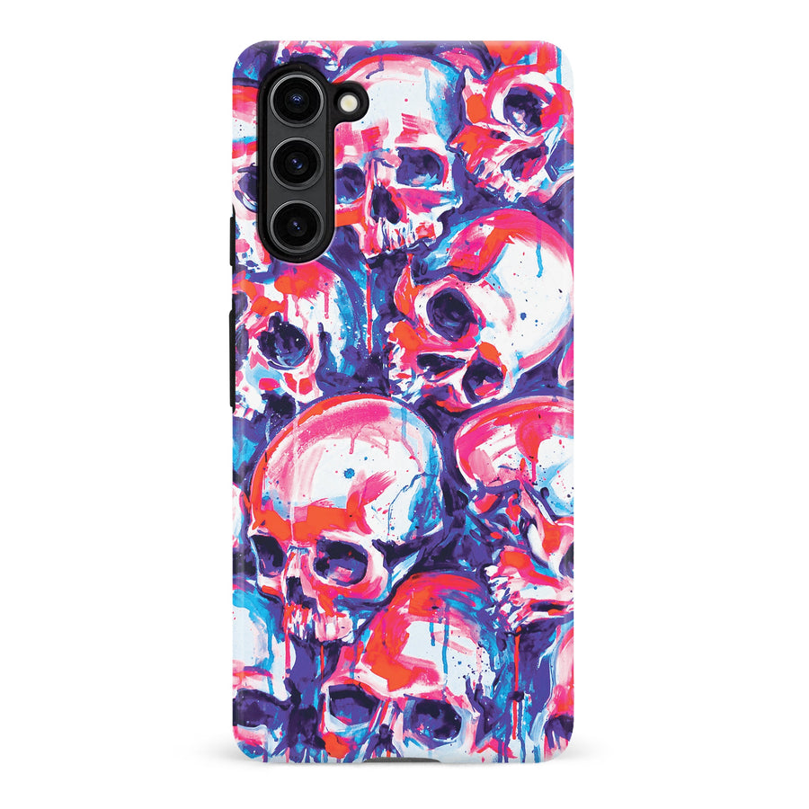 Samsung Galaxy S23 Plus Taytayski - Neon Skulls Phone Case