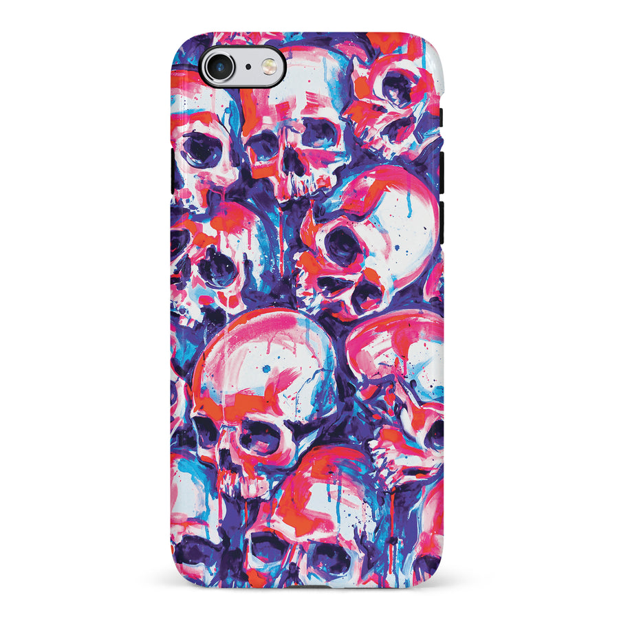 iPhone 6S Plus Taytayski Neon Skulls Phone Case