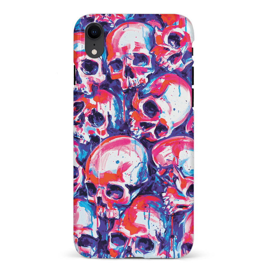 iPhone XR Taytayski Neon Skulls Phone Case