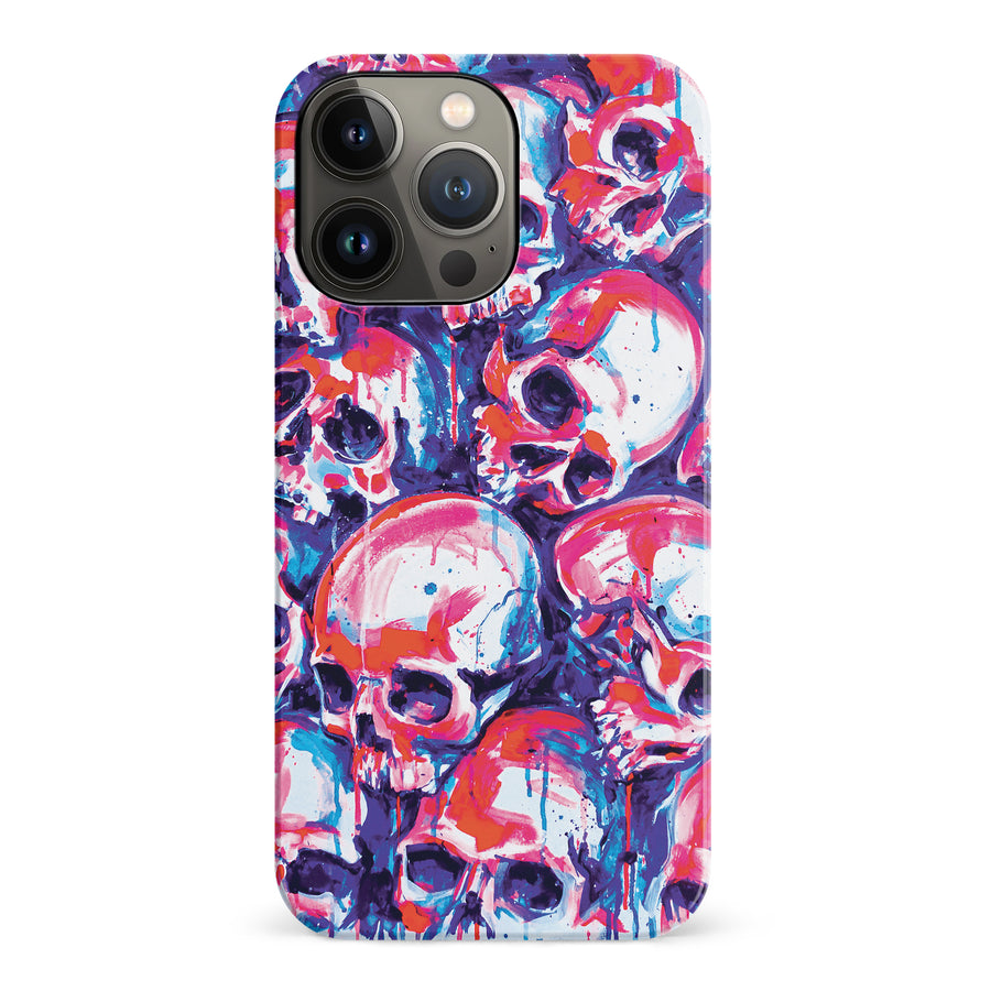 iPhone 14 Pro Taytayski Neon Skulls Phone Case