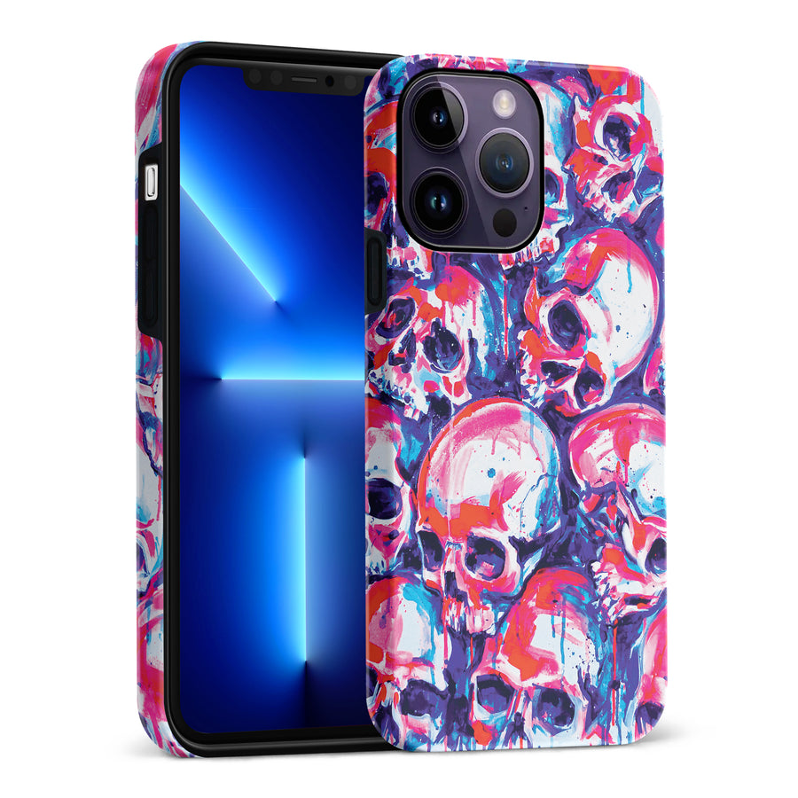 iPhone 14 Pro Max Taytayski Neon Skulls Phone Case