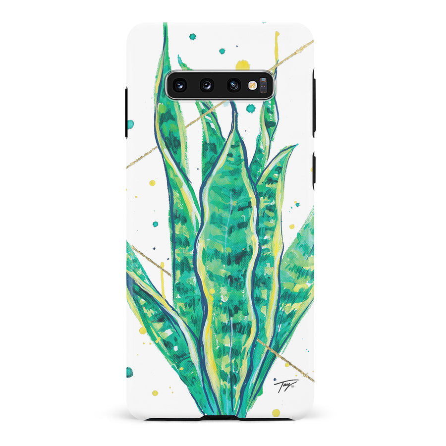 Samsung Galaxy S10 Taytayski Snake Plant Phone Case